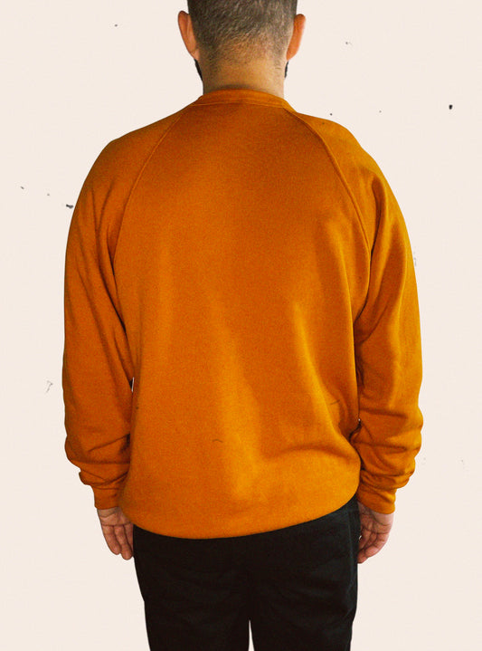 Autumn Orange Bella Canvas sponge fleece crewneck sweatshirt